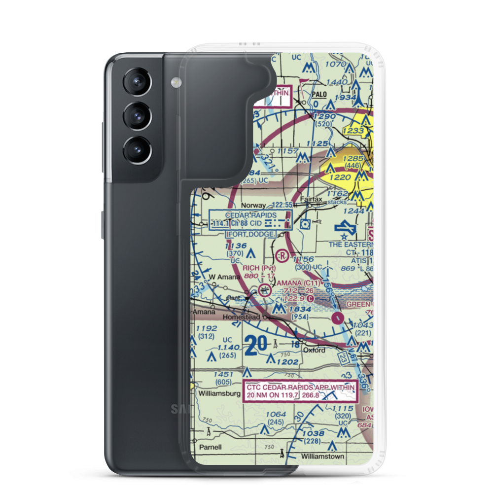 Rich Field (06IA) VFR Sectional Samsung Case Samsung Galaxy S21 model shown