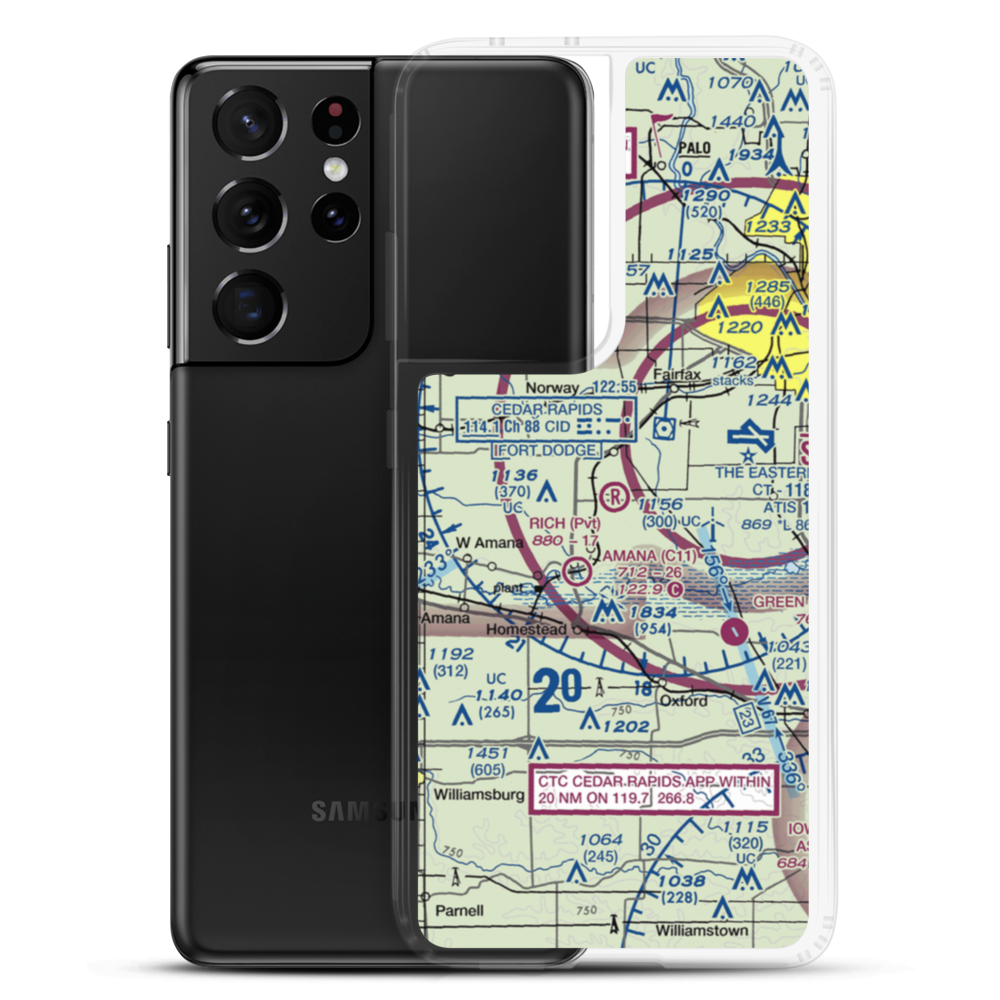 Rich Field (06IA) VFR Sectional Samsung Case Samsung Galaxy S21 Ultra model shown