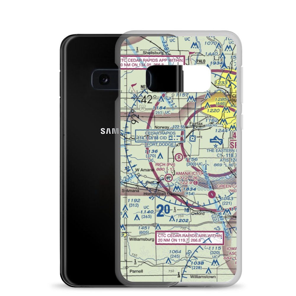 Rich Field (06IA) VFR Sectional Samsung Case Samsung Galaxy S10e model shown