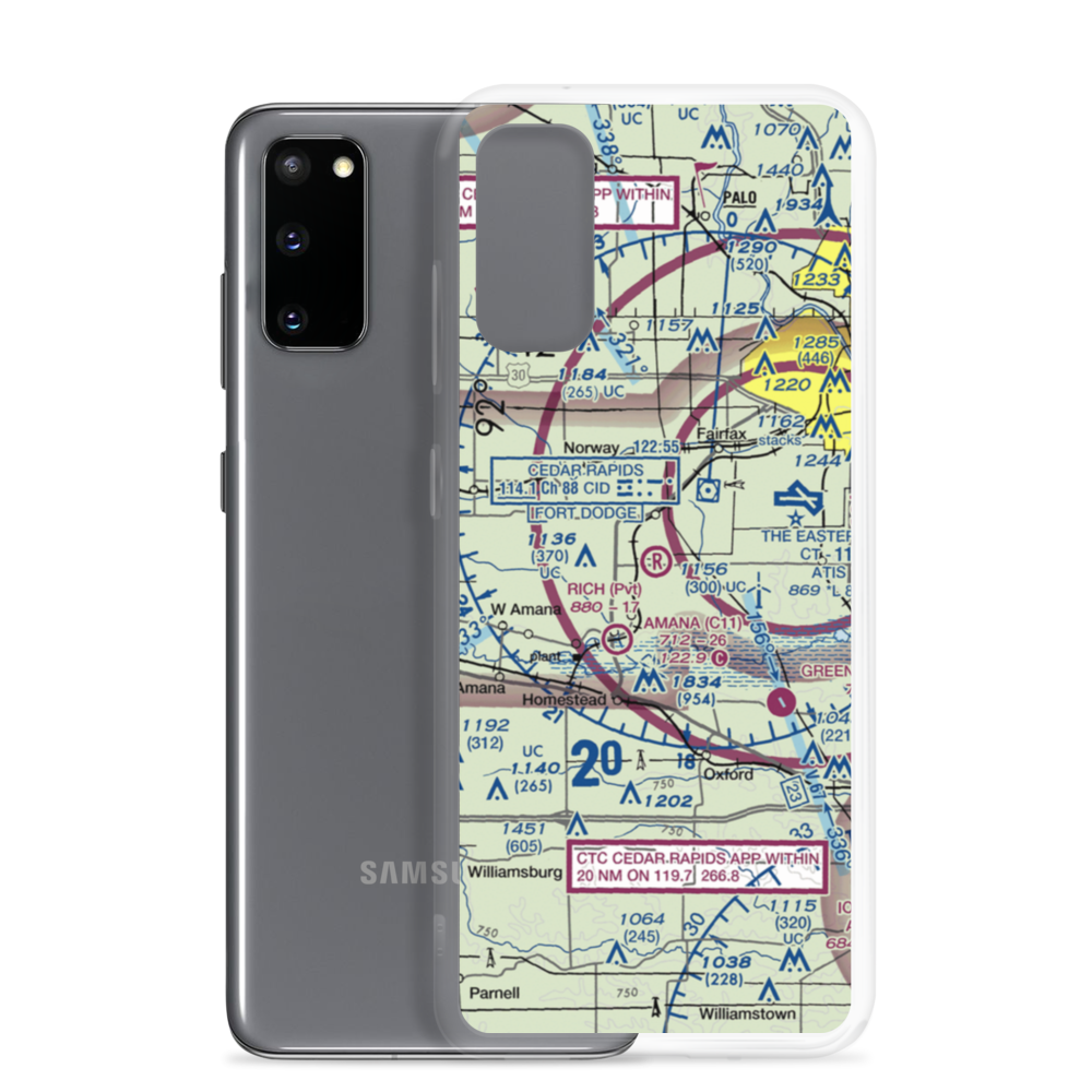 Rich Field (06IA) VFR Sectional Samsung Case Samsung Galaxy S20 model shown
