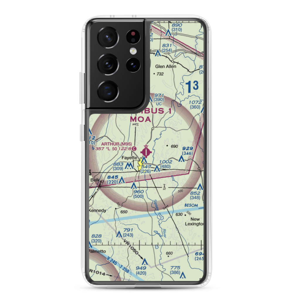 Richard Arthur Field (M95) VFR Sectional Samsung Case Samsung Galaxy S21 Ultra model shown