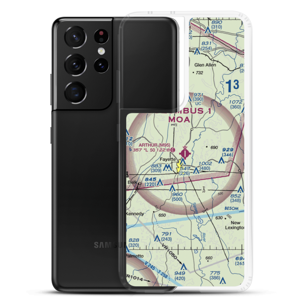 Richard Arthur Field (M95) VFR Sectional Samsung Case Samsung Galaxy S21 Ultra model shown