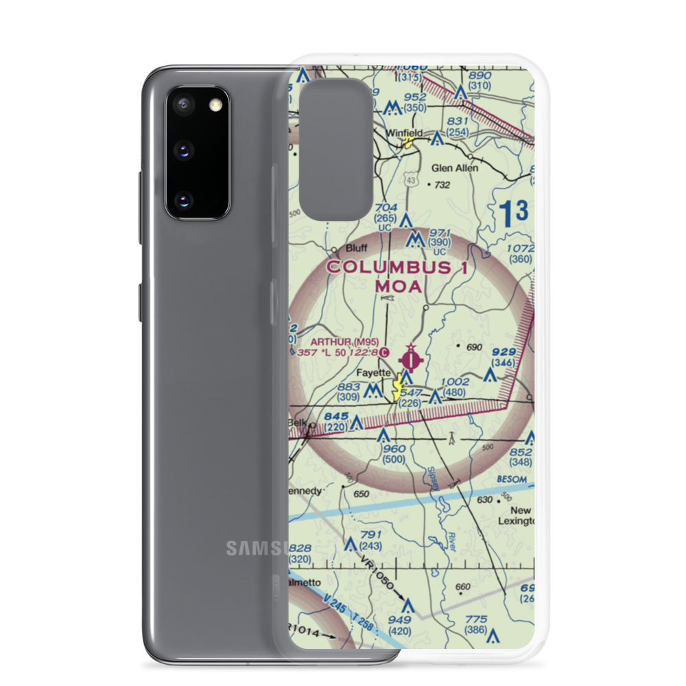 Richard Arthur Field (M95) VFR Sectional Samsung Case Samsung Galaxy S20 model shown