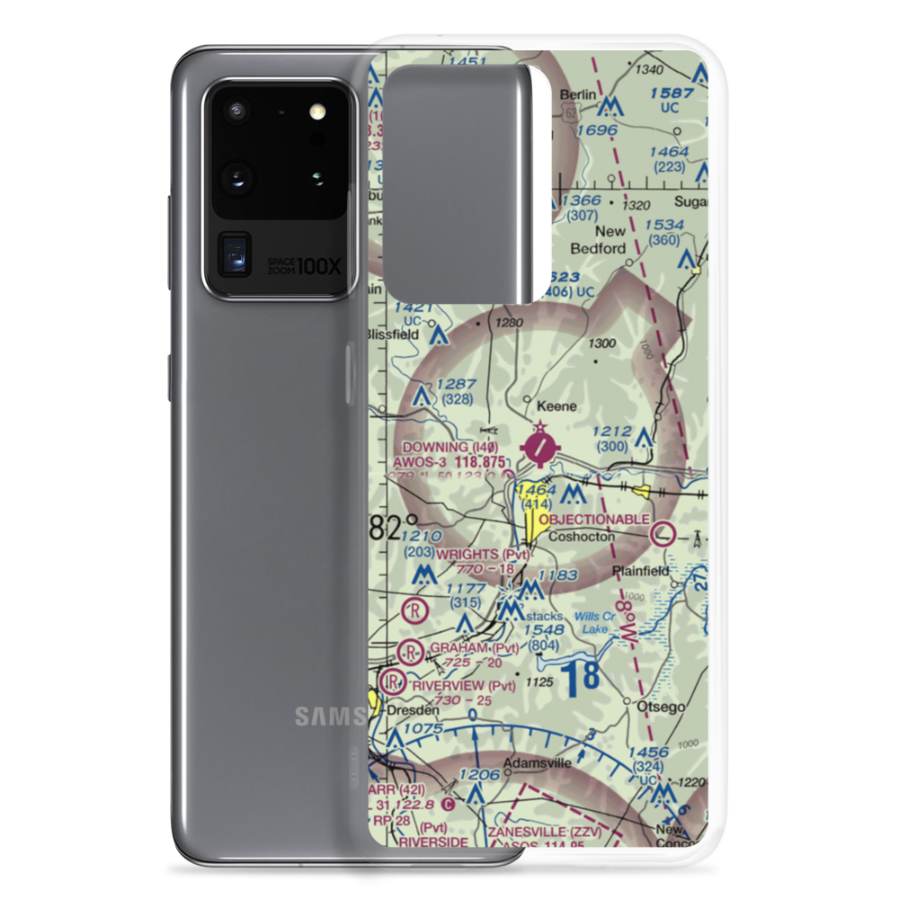 Richard Downing Airport (I40) VFR Sectional Samsung Case Samsung Galaxy S20 Ultra model shown