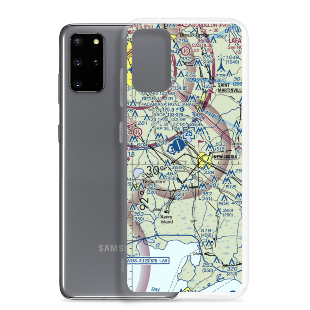 Richard's Airport (LS38) VFR Sectional Samsung Case Samsung Galaxy S20 Plus model shown