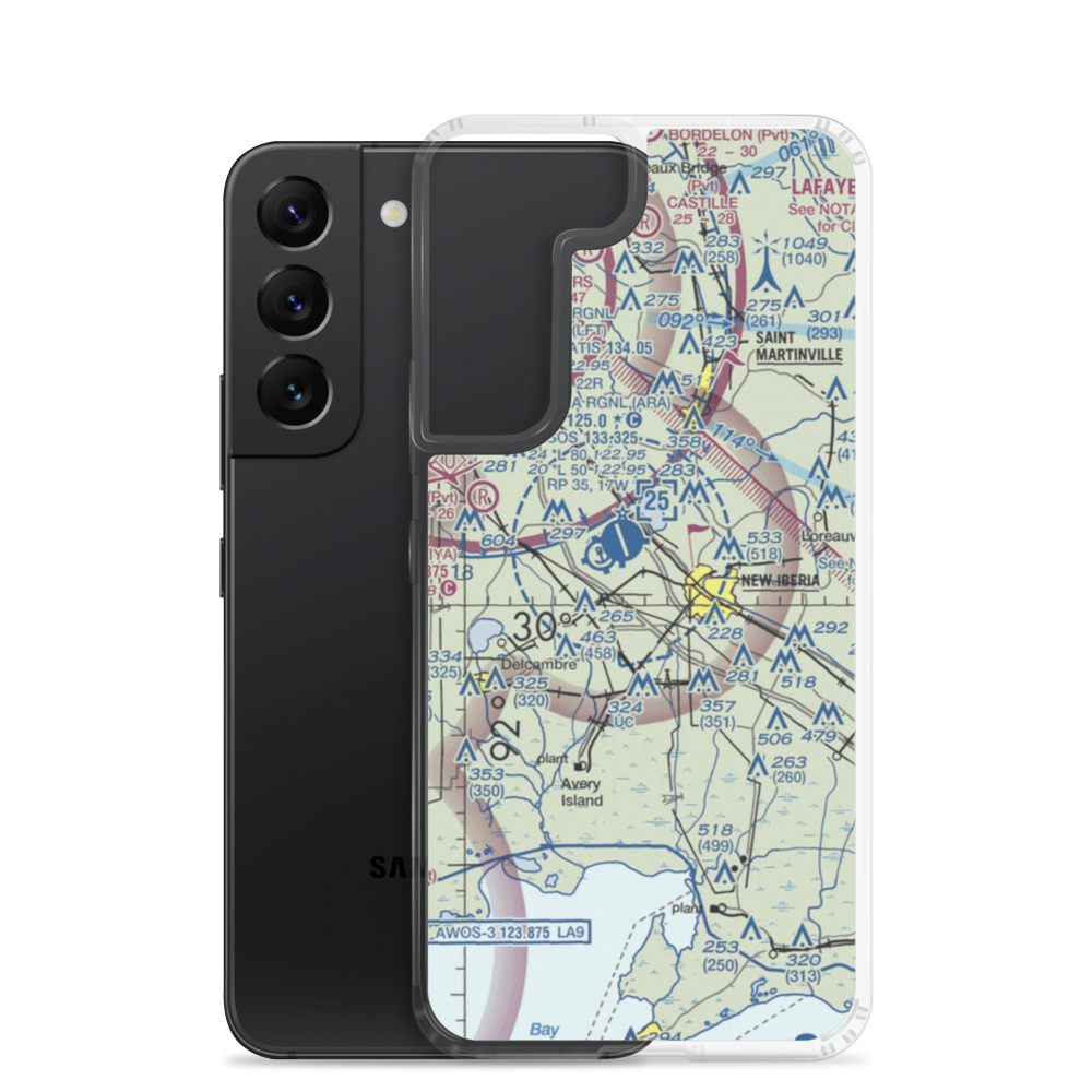 Richard's Airport (LS38) VFR Sectional Samsung Case Samsung Galaxy S22 model shown