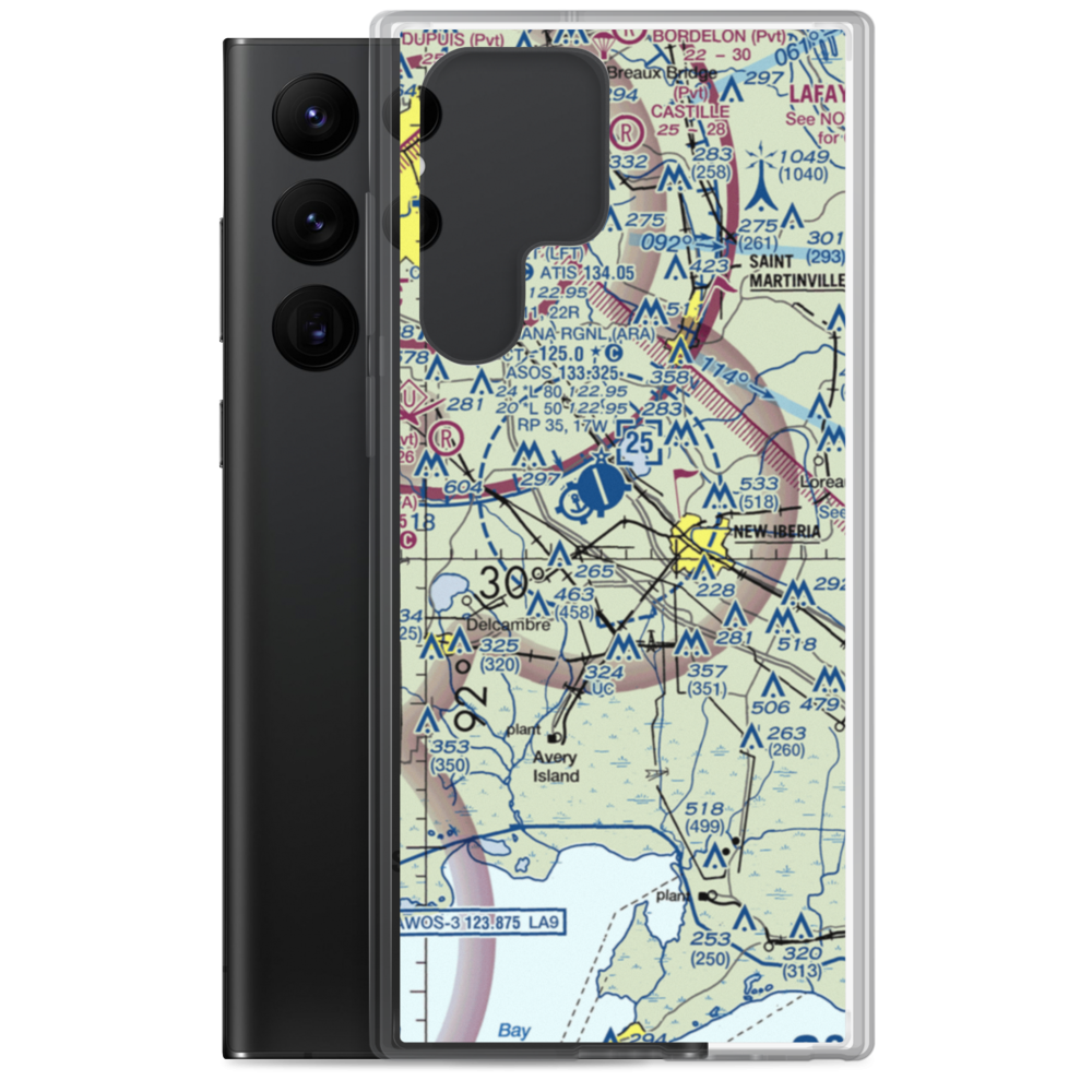 Richard's Airport (LS38) VFR Sectional Samsung Case Samsung Galaxy S22 Ultra model shown