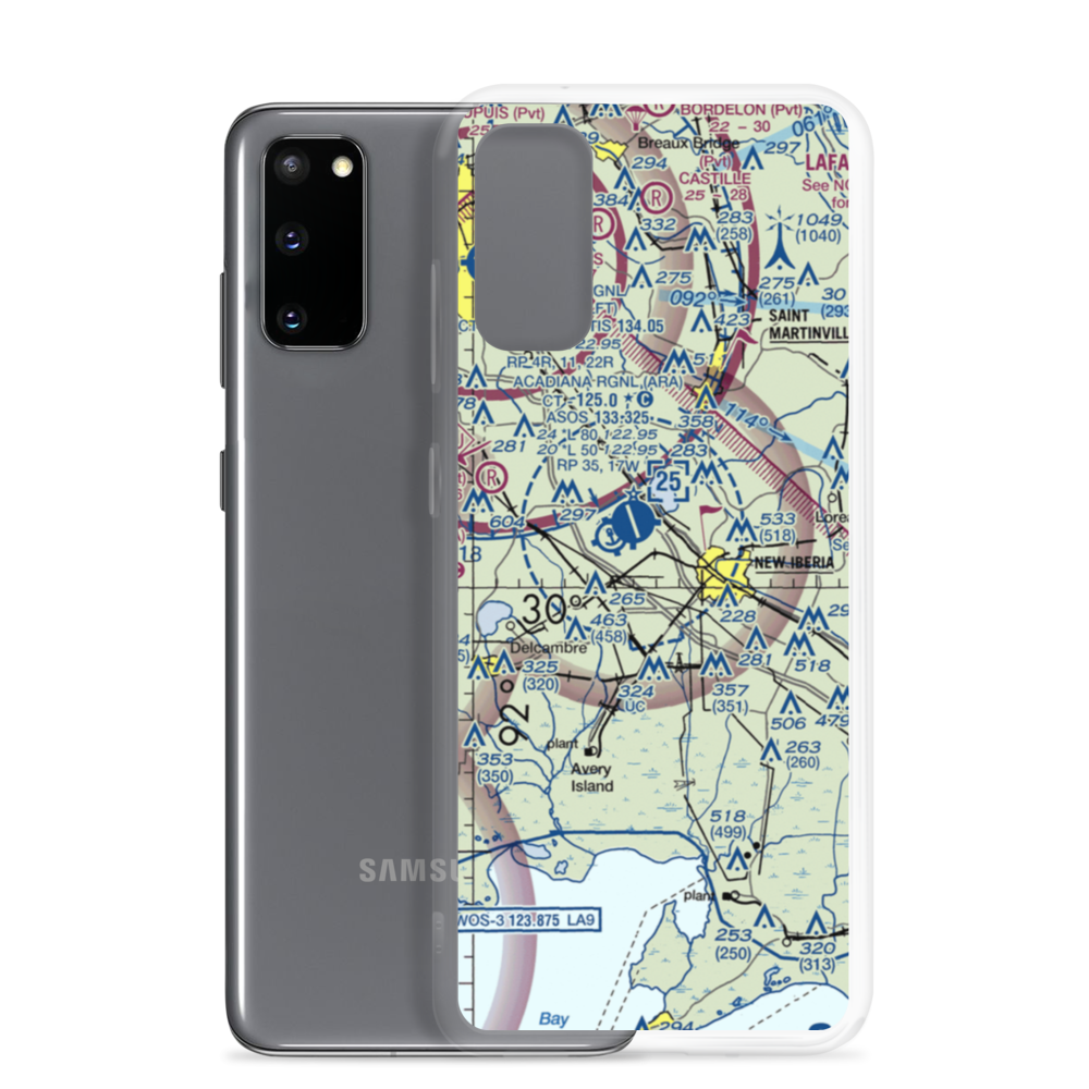 Richard's Airport (LS38) VFR Sectional Samsung Case Samsung Galaxy S20 model shown