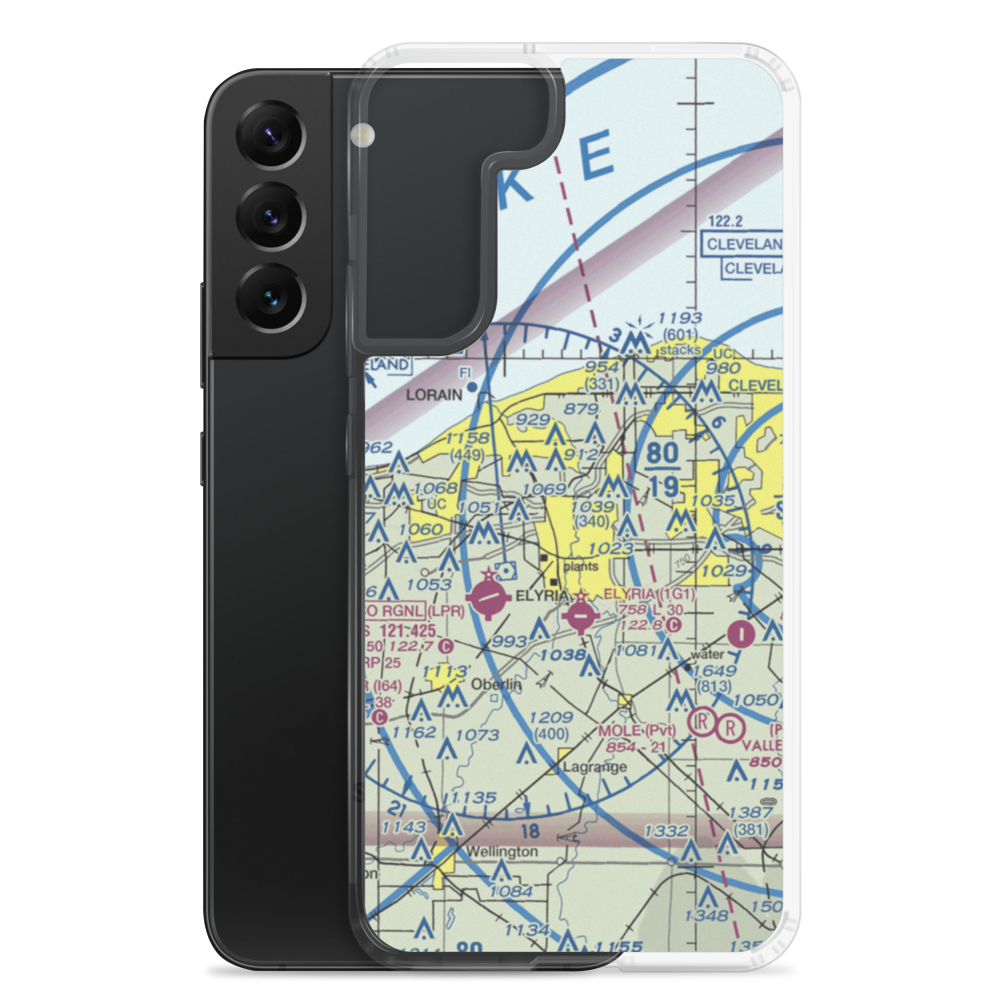 Richards Airport (9OH4) VFR Sectional Samsung Case Samsung Galaxy S22 Plus model shown
