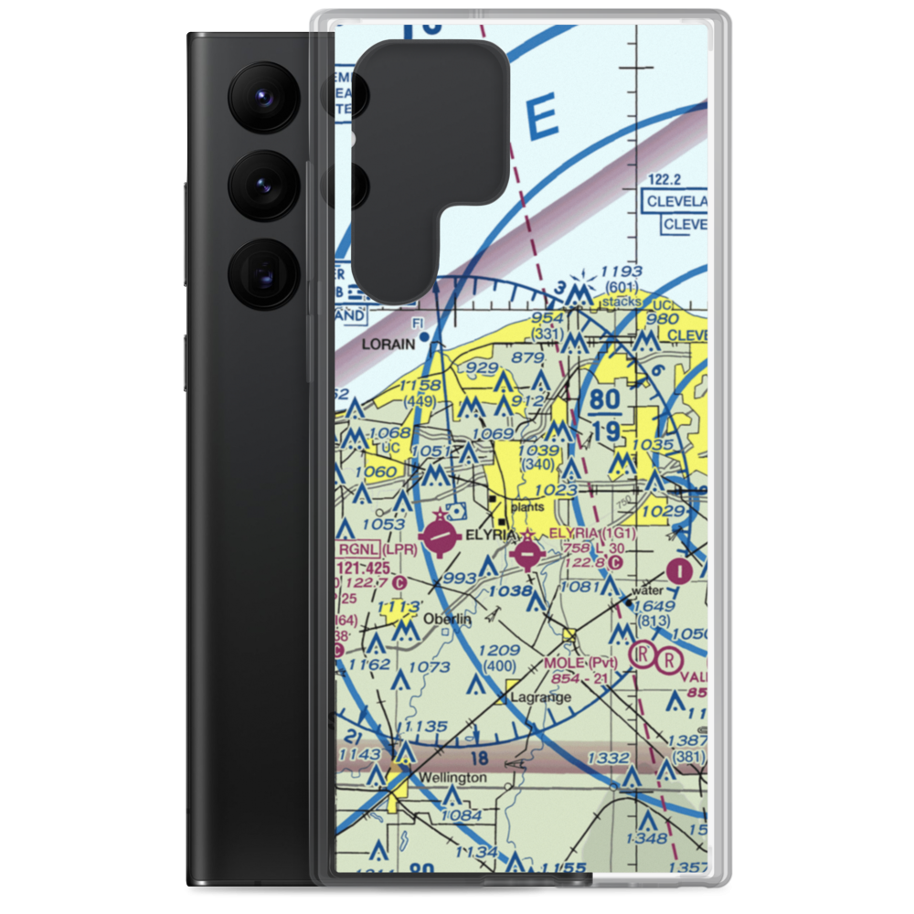 Richards Airport (9OH4) VFR Sectional Samsung Case Samsung Galaxy S22 Ultra model shown