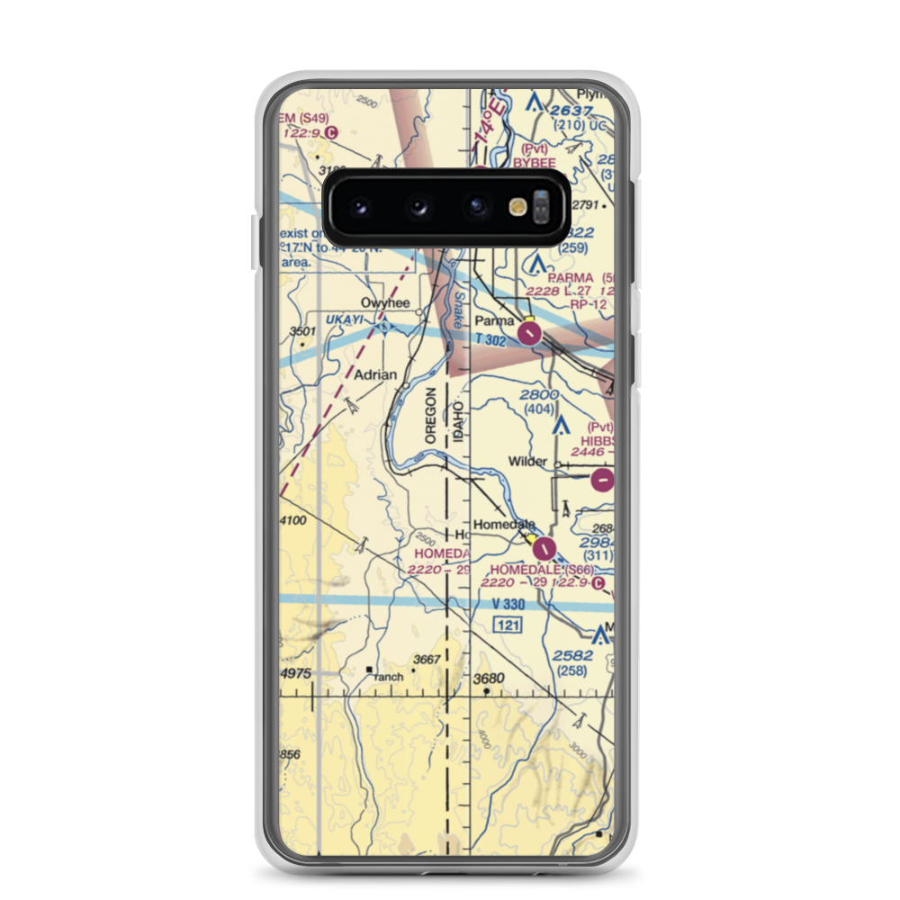 Richards Airport (ID63) VFR Sectional Samsung Case Samsung Galaxy S10 model shown