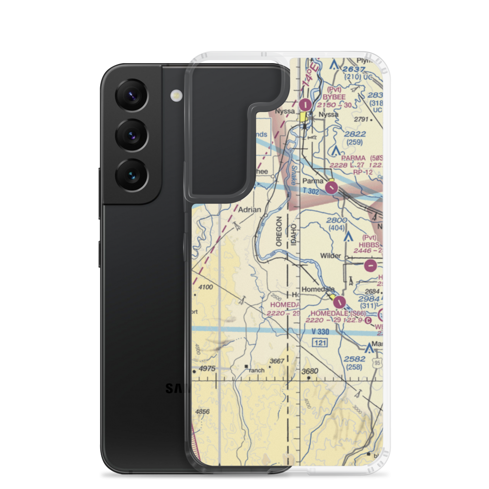 Richards Airport (ID63) VFR Sectional Samsung Case Samsung Galaxy S22 model shown