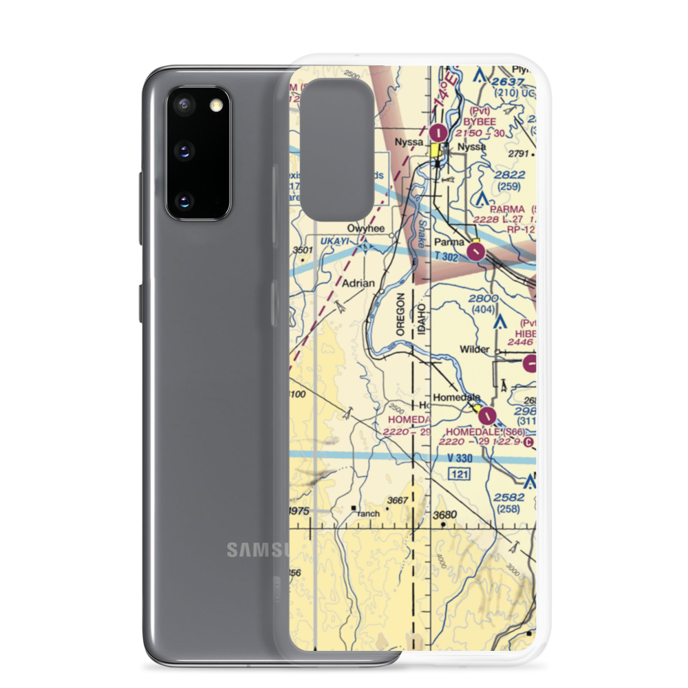 Richards Airport (ID63) VFR Sectional Samsung Case Samsung Galaxy S20 model shown