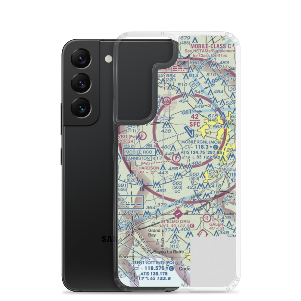 Richardson Field (26AL) VFR Sectional Samsung Case Samsung Galaxy S22 model shown