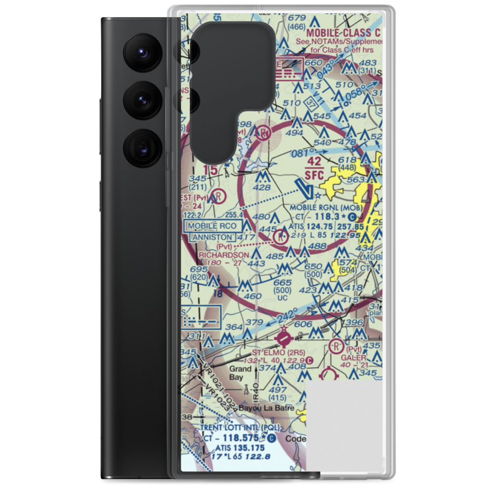 Richardson Field (26AL) VFR Sectional Samsung Case Samsung Galaxy S22 Ultra model shown