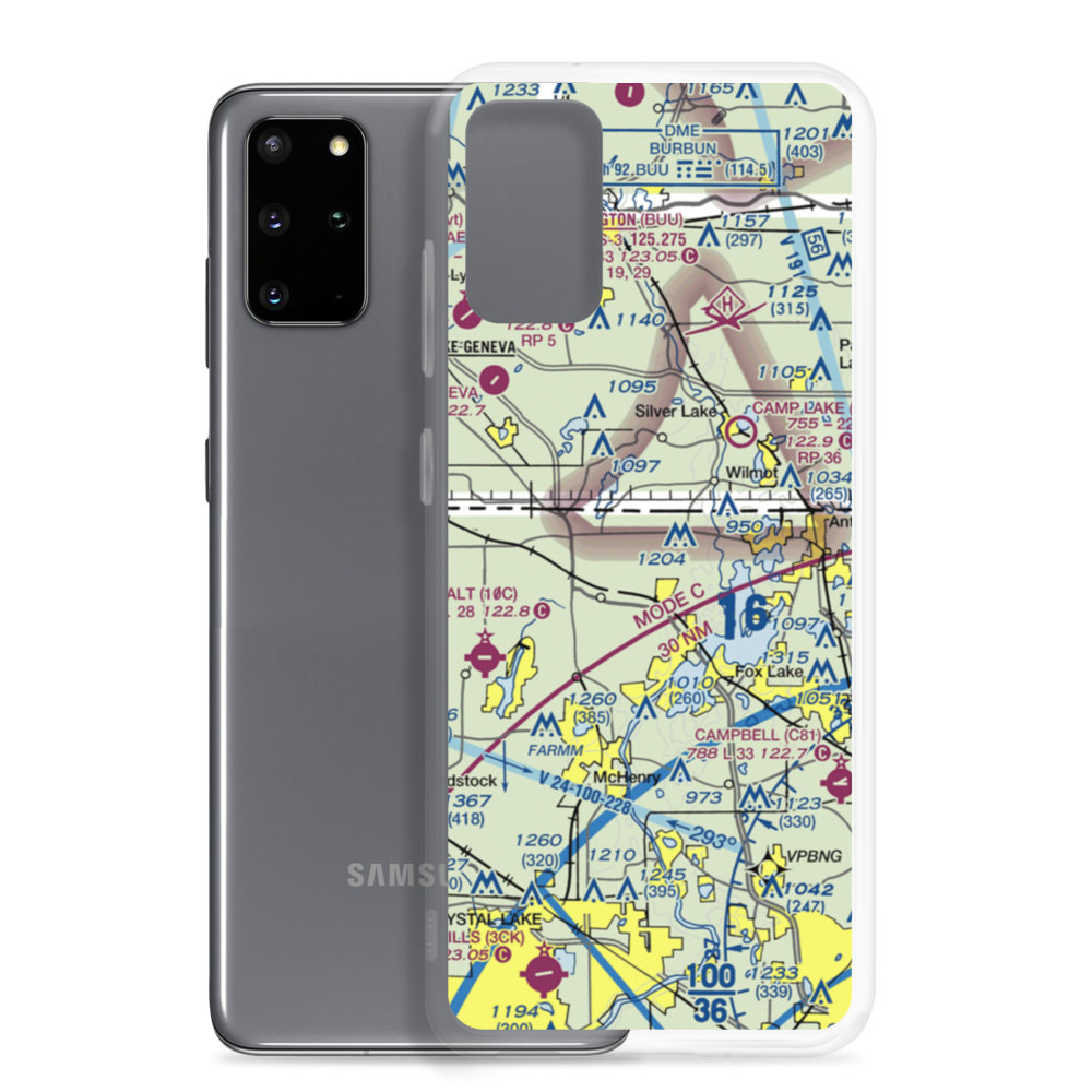 Richardson Field (3LL5) VFR Sectional Samsung Case Samsung Galaxy S20 Plus model shown