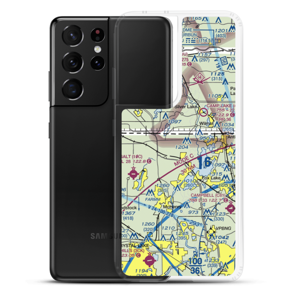 Richardson Field (3LL5) VFR Sectional Samsung Case Samsung Galaxy S21 Ultra model shown