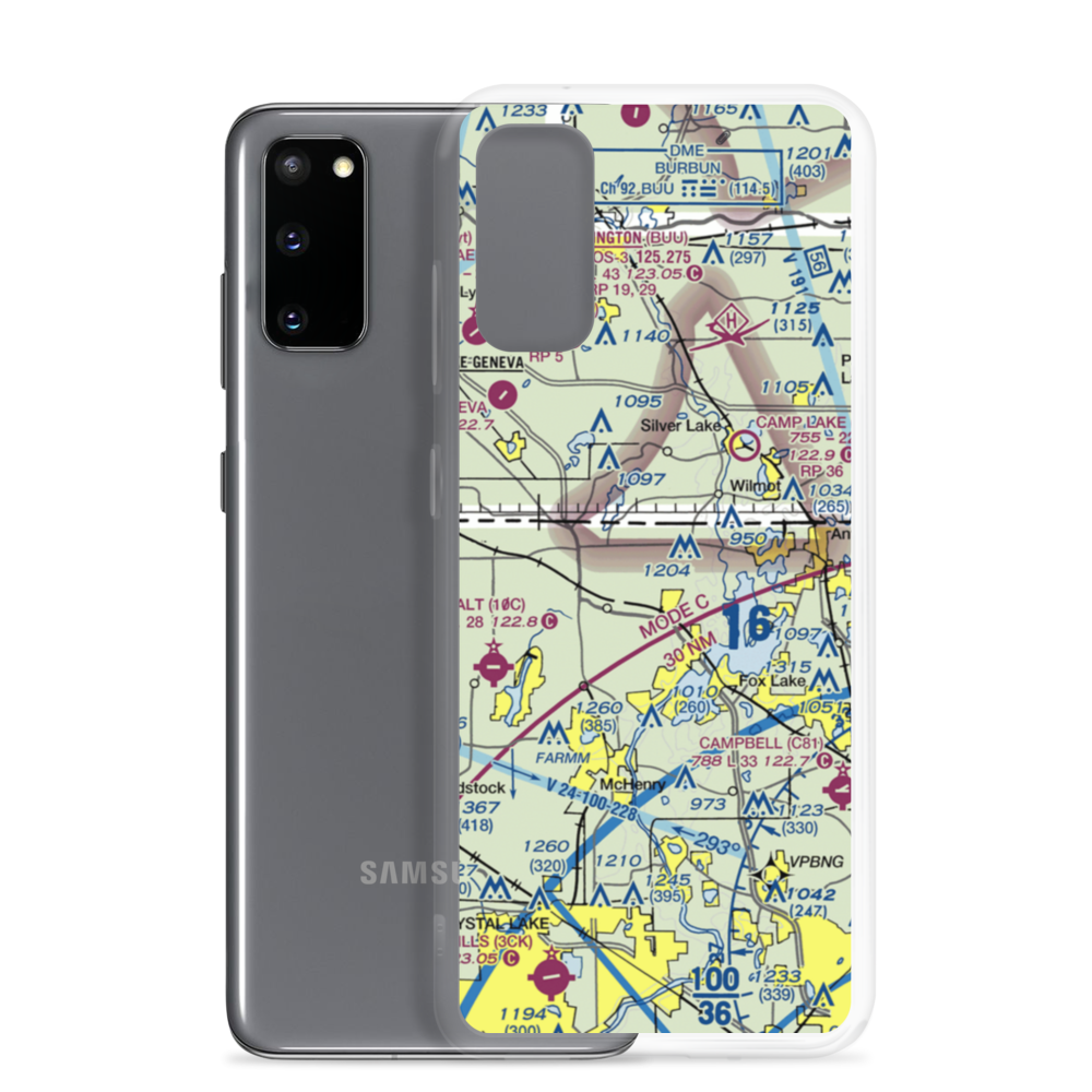 Richardson Field (3LL5) VFR Sectional Samsung Case Samsung Galaxy S20 model shown