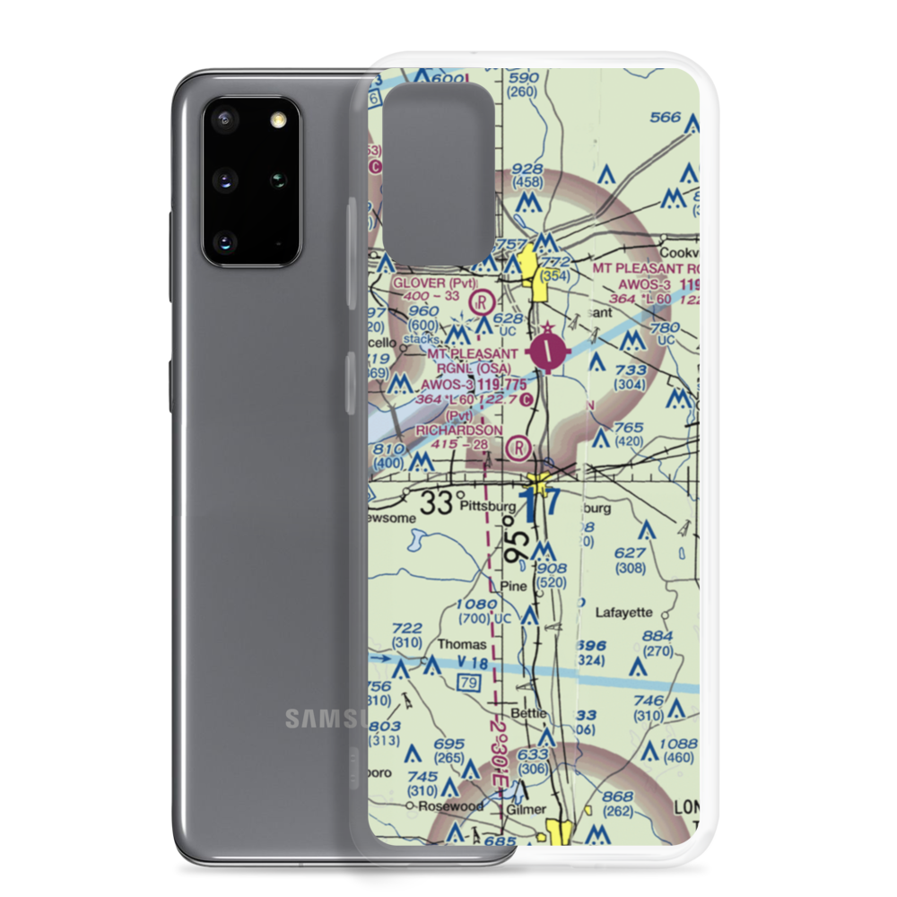Richardson Field (XA23) VFR Sectional Samsung Case Samsung Galaxy S20 Plus model shown