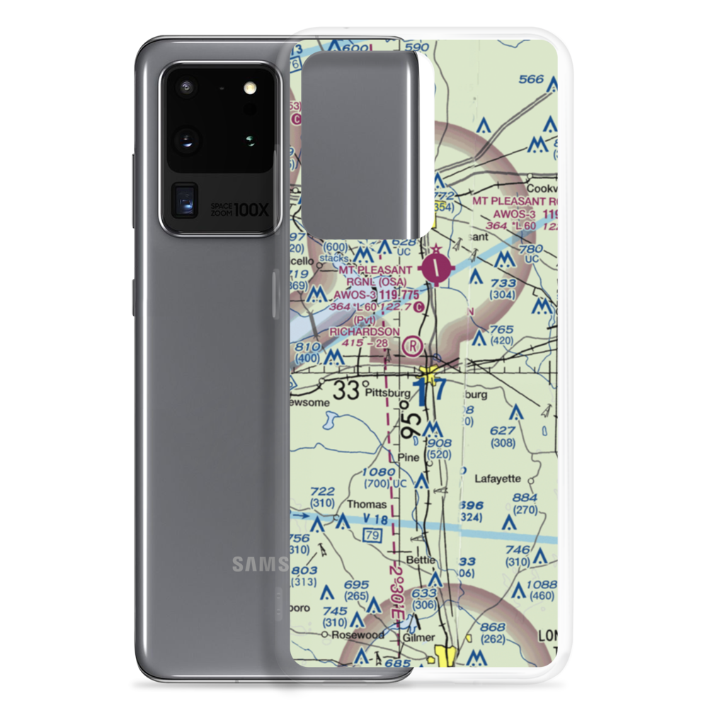 Richardson Field (XA23) VFR Sectional Samsung Case Samsung Galaxy S20 Ultra model shown