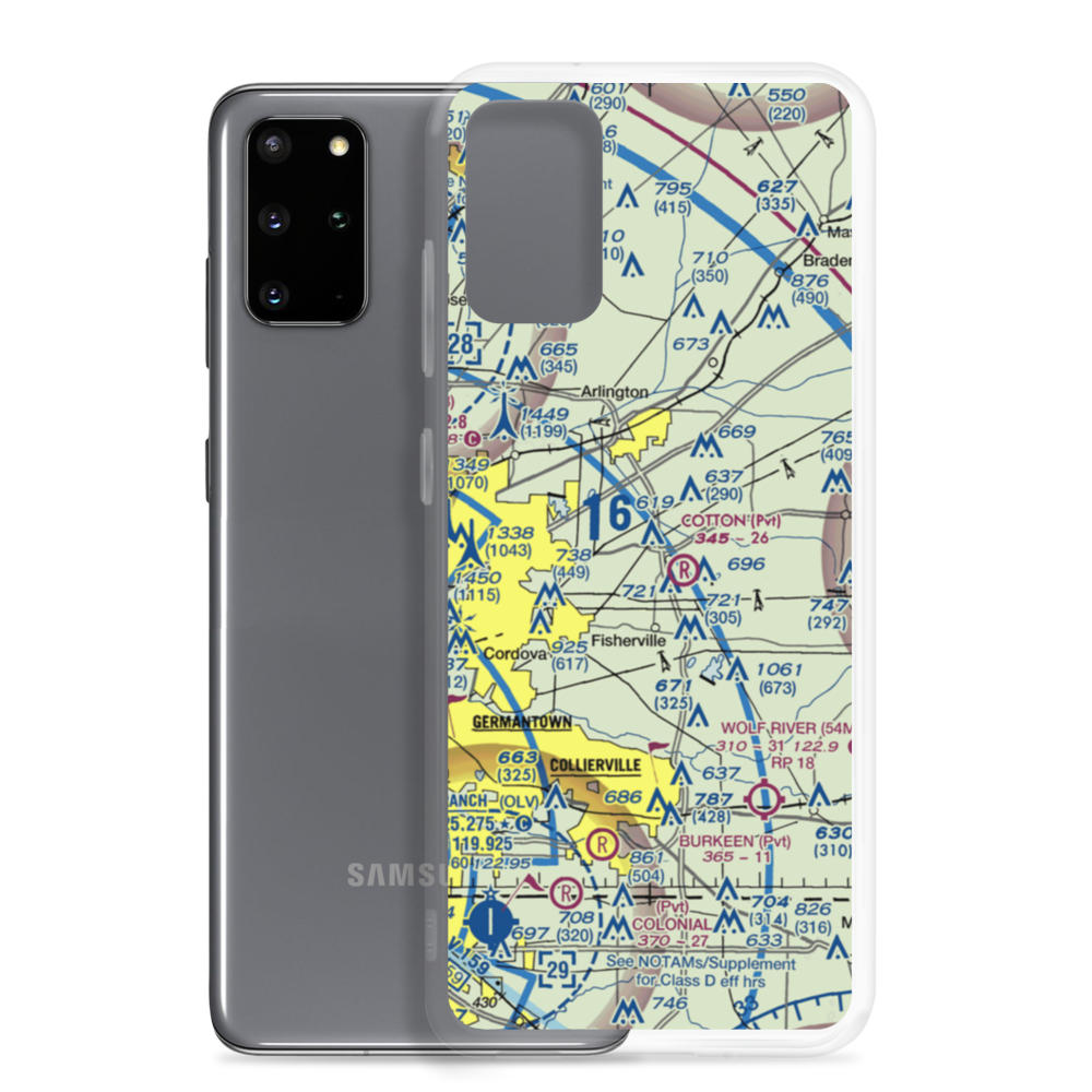 Richardson Strip (TN18) VFR Sectional Samsung Case Samsung Galaxy S20 Plus model shown