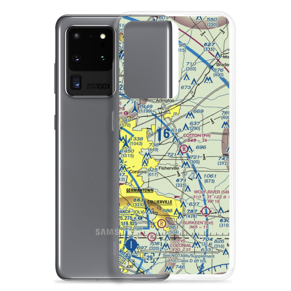 Richardson Strip (TN18) VFR Sectional Samsung Case Samsung Galaxy S20 Ultra model shown