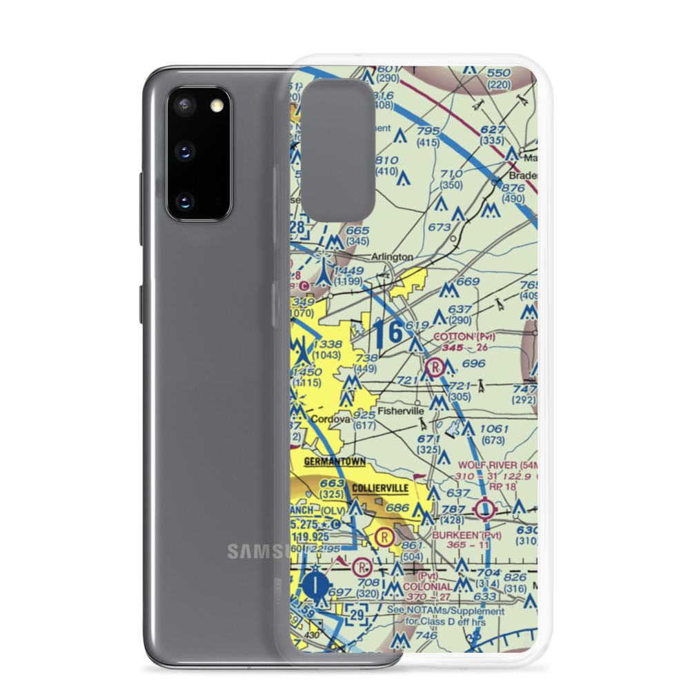 Richardson Strip (TN18) VFR Sectional Samsung Case Samsung Galaxy S20 model shown