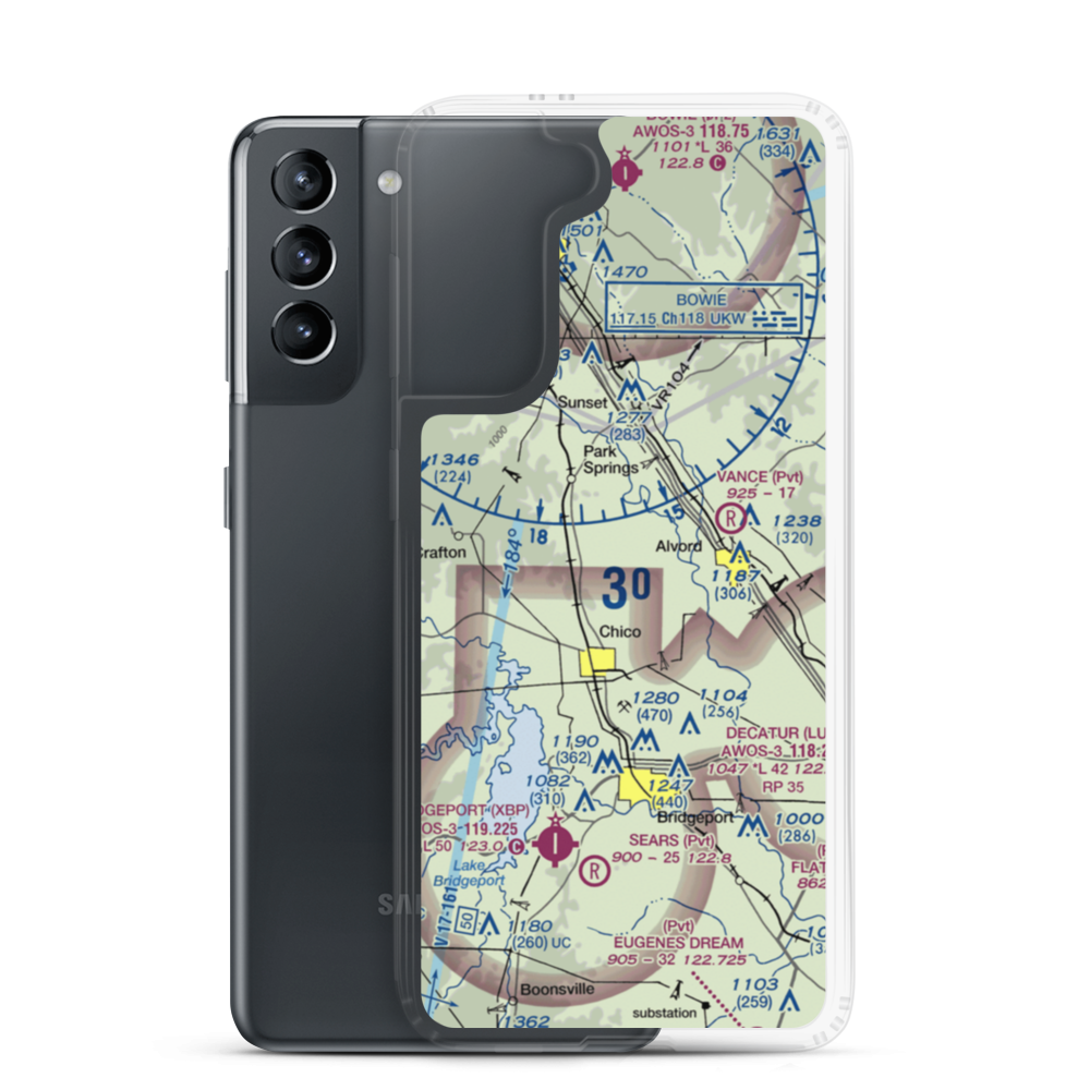 Richey Airfield (69XA) VFR Sectional Samsung Case Samsung Galaxy S21 model shown