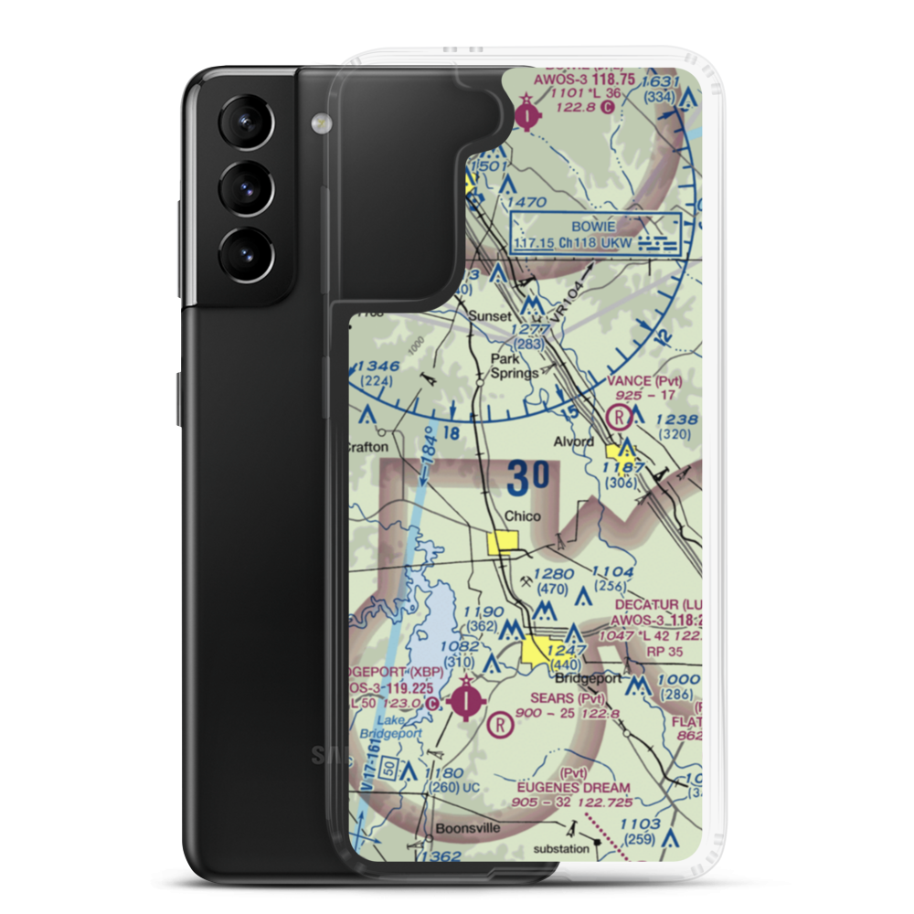 Richey Airfield (69XA) VFR Sectional Samsung Case Samsung Galaxy S21 Plus model shown