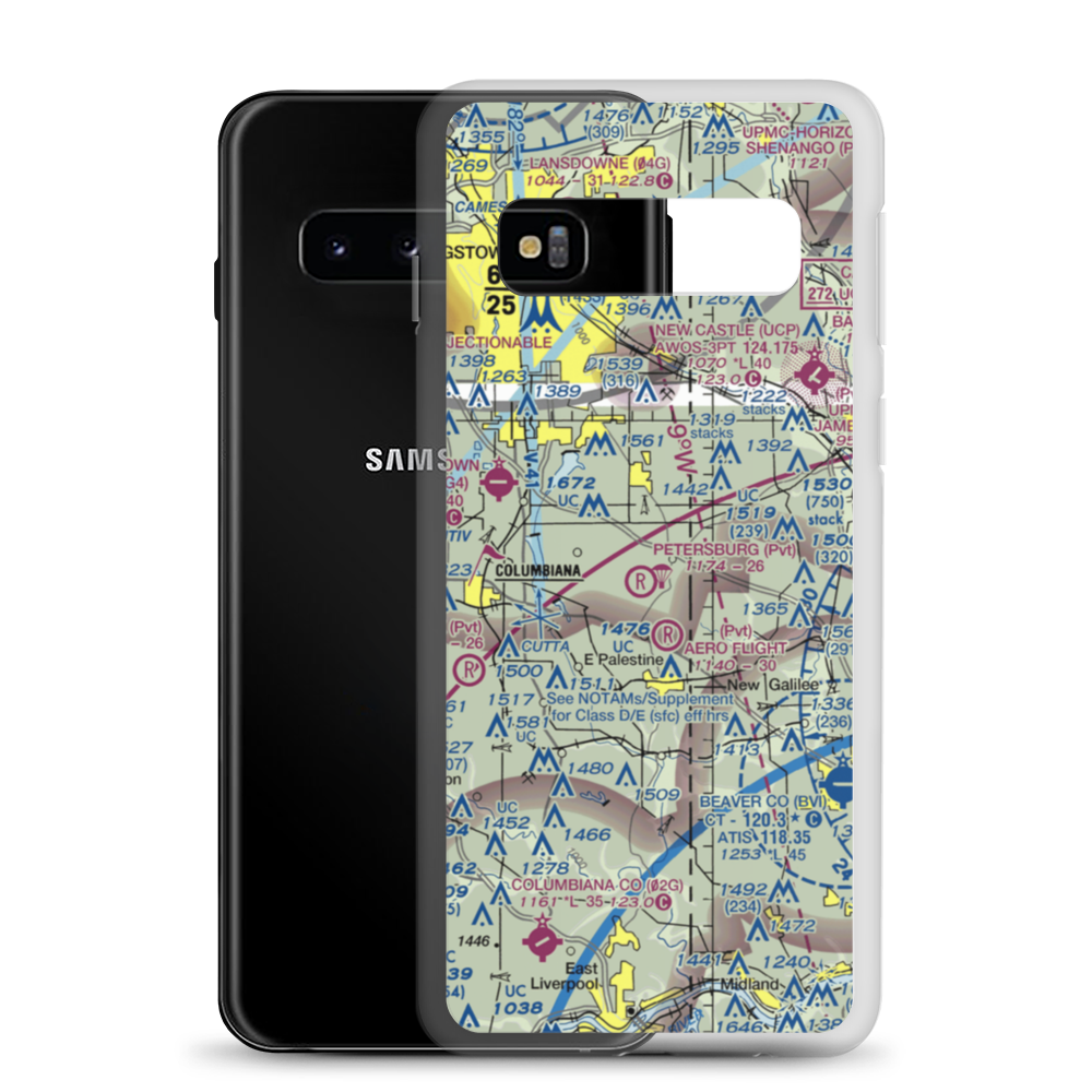 Richey Airport (56OH) VFR Sectional Samsung Case Samsung Galaxy S10 model shown