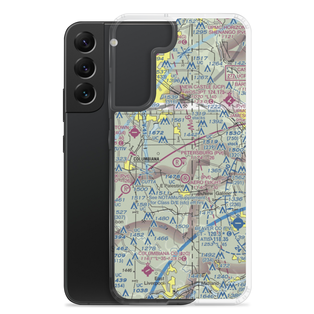 Richey Airport (56OH) VFR Sectional Samsung Case Samsung Galaxy S22 Plus model shown