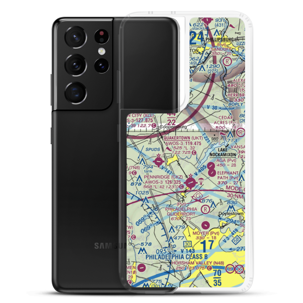 Richland Acres Ultralightport (13PN) VFR Sectional Samsung Case Samsung Galaxy S21 Ultra model shown