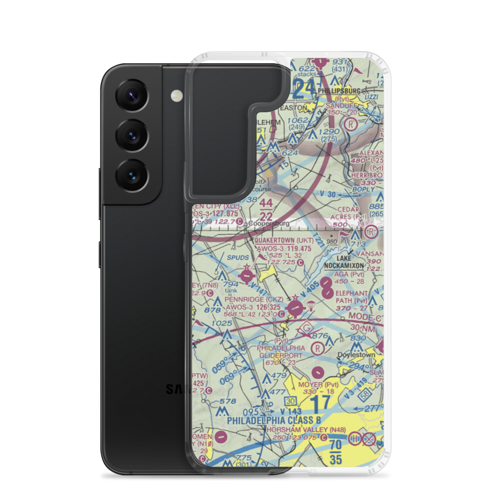 Richland Acres Ultralightport (13PN) VFR Sectional Samsung Case Samsung Galaxy S22 model shown