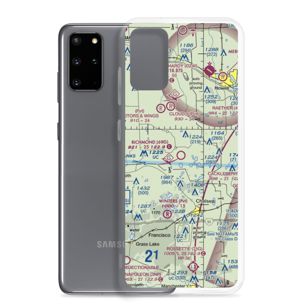Richmond Field (69G) VFR Sectional Samsung Case Samsung Galaxy S20 Plus model shown