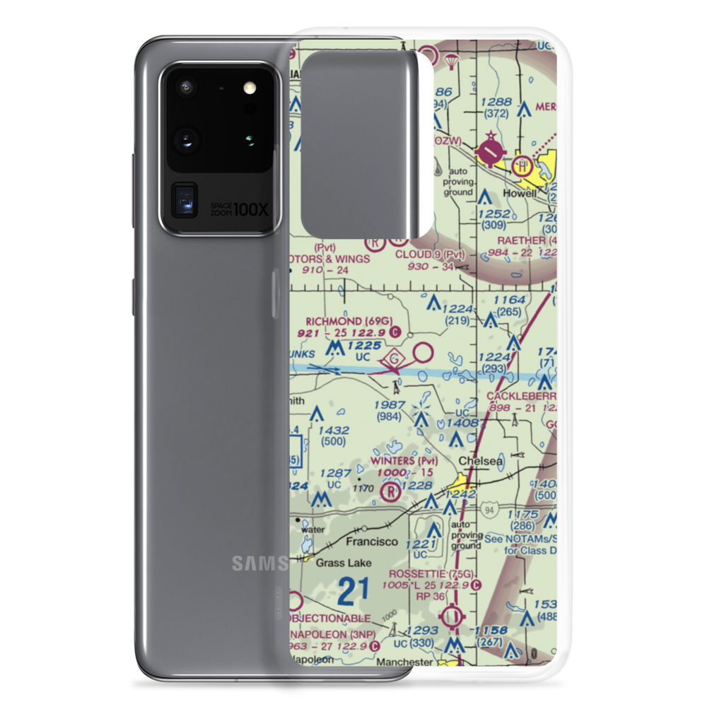 Richmond Field (69G) VFR Sectional Samsung Case Samsung Galaxy S20 Ultra model shown