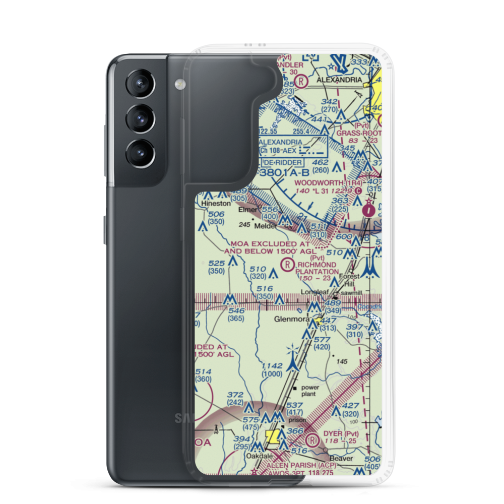 Richmond Plantation Airport (07LA) VFR Sectional Samsung Case Samsung Galaxy S21 model shown