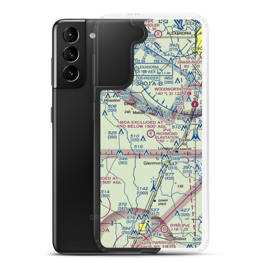 Richmond Plantation Airport (07LA) VFR Sectional Samsung Case Samsung Galaxy S21 Plus model shown