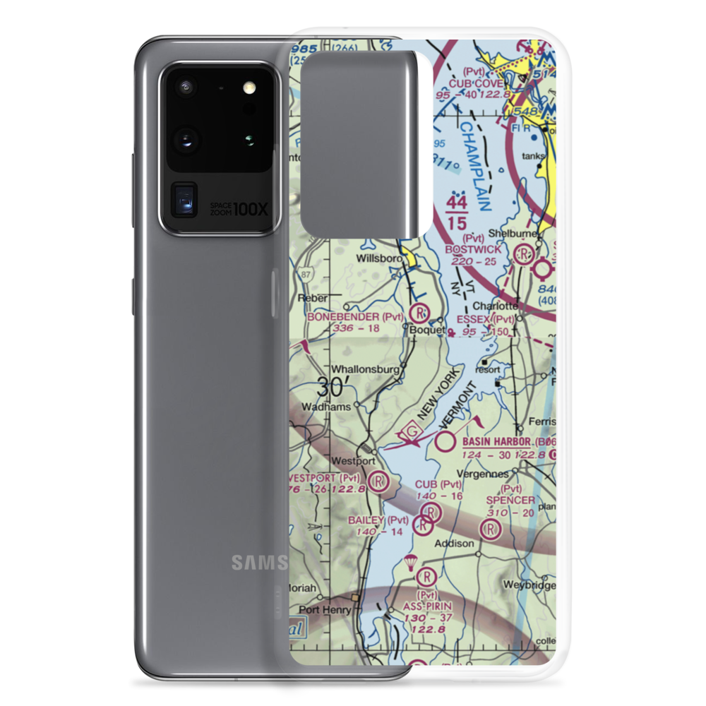 Richter Aero Airport (NY84) VFR Sectional Samsung Case Samsung Galaxy S20 Ultra model shown