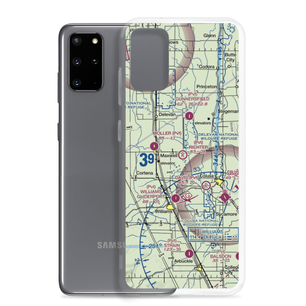 Richter Airport (12CN) VFR Sectional Samsung Case Samsung Galaxy S20 Plus model shown