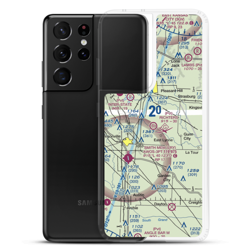Richters Airport (87MO) VFR Sectional Samsung Case Samsung Galaxy S21 Ultra model shown