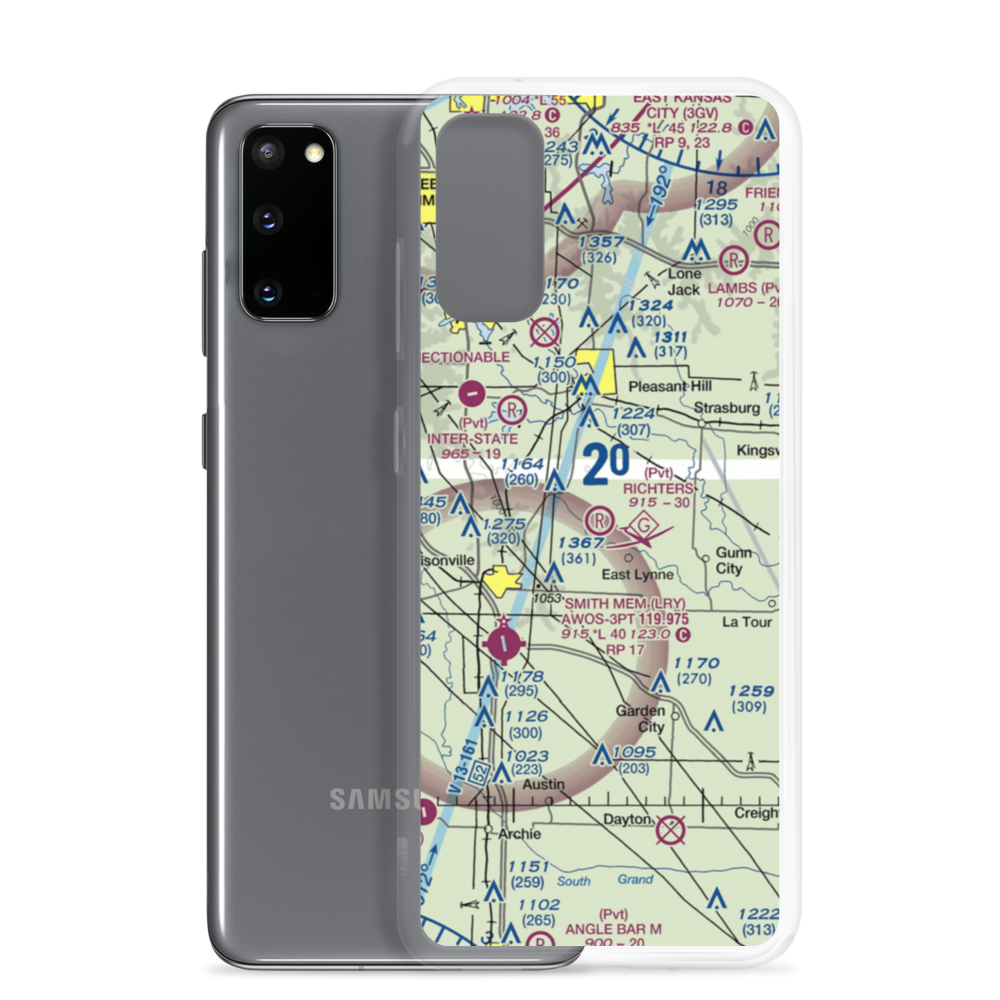Richters Airport (87MO) VFR Sectional Samsung Case Samsung Galaxy S20 model shown