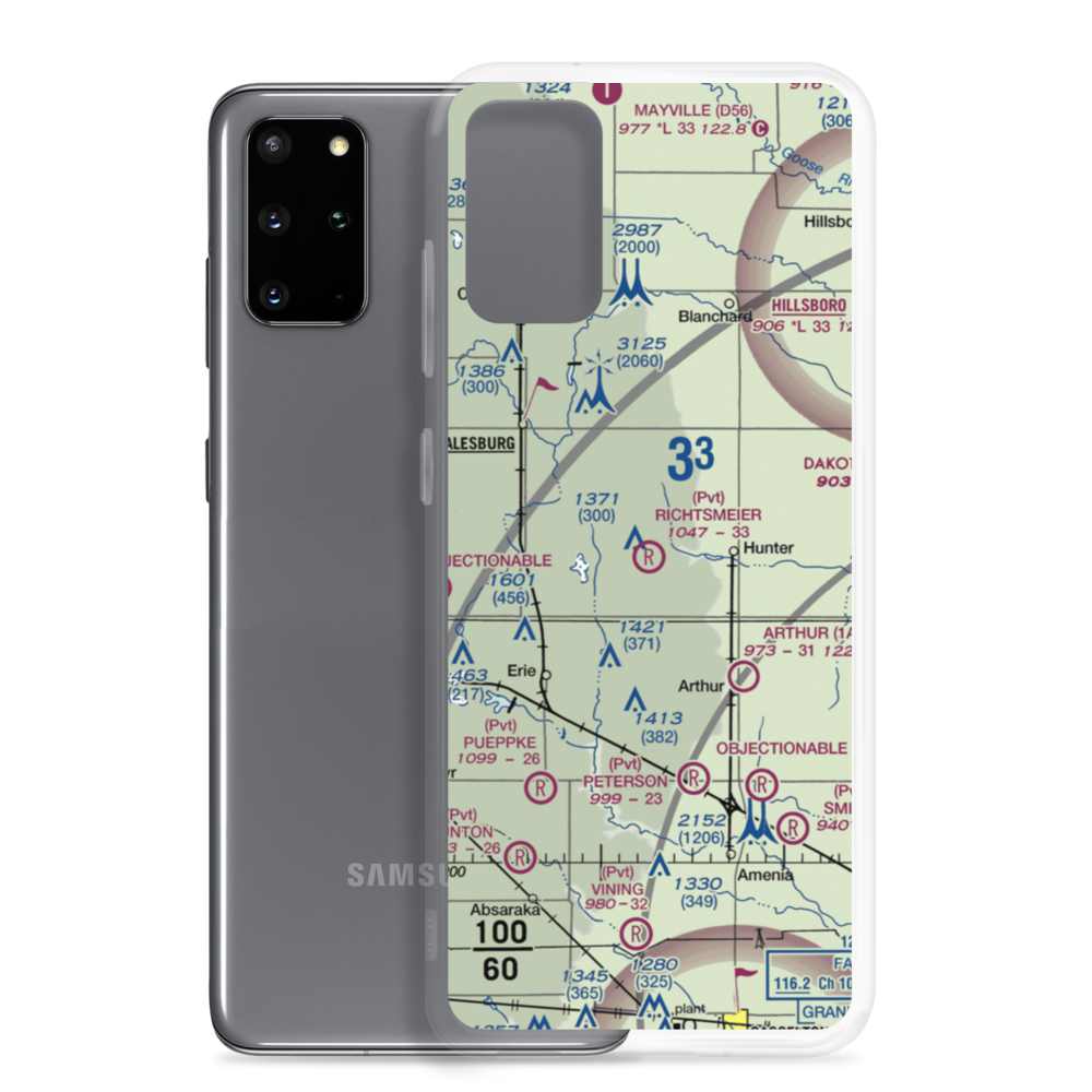 Richtsmeier Airport (52ND) VFR Sectional Samsung Case Samsung Galaxy S20 Plus model shown