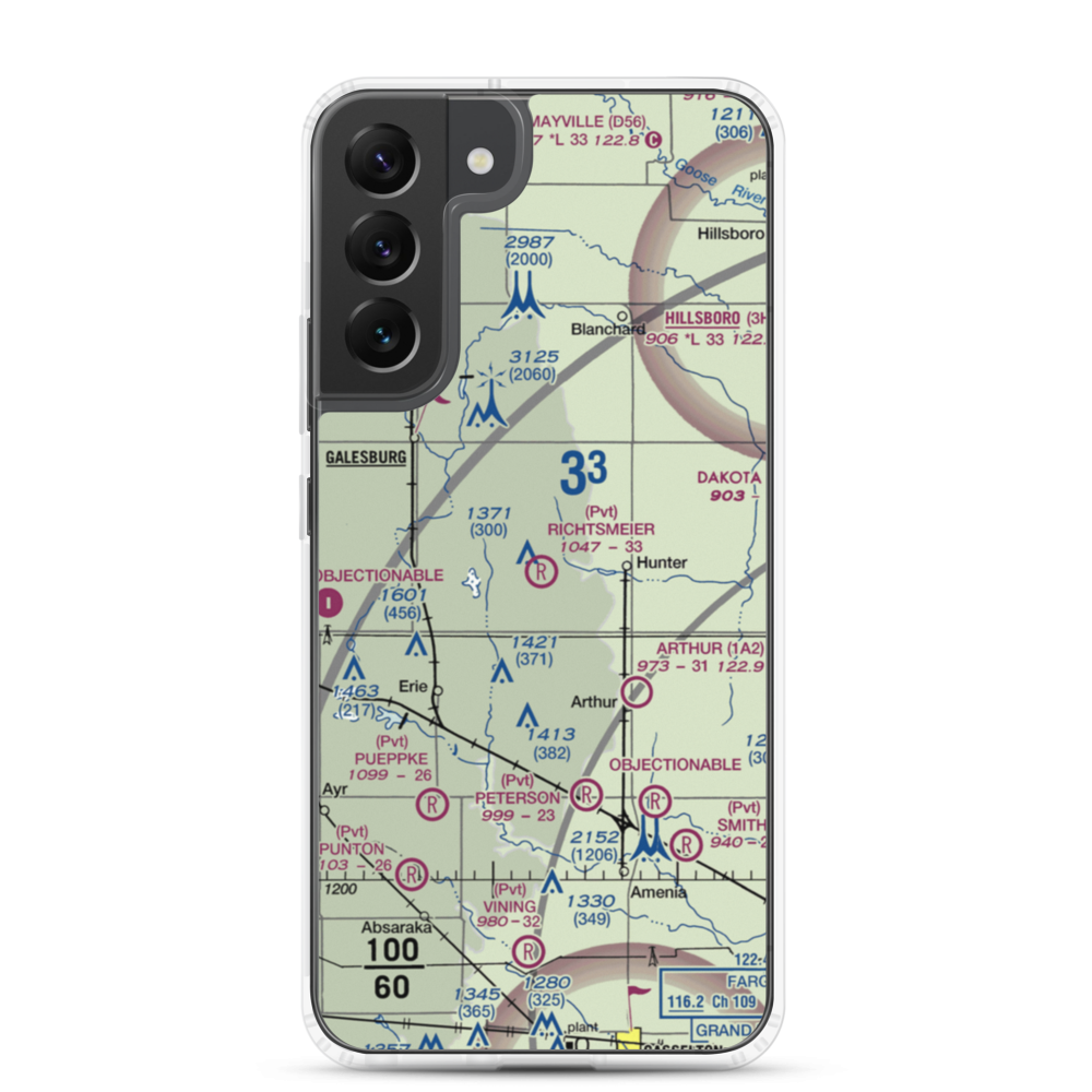 Richtsmeier Airport (52ND) VFR Sectional Samsung Case Samsung Galaxy S22 Plus model shown