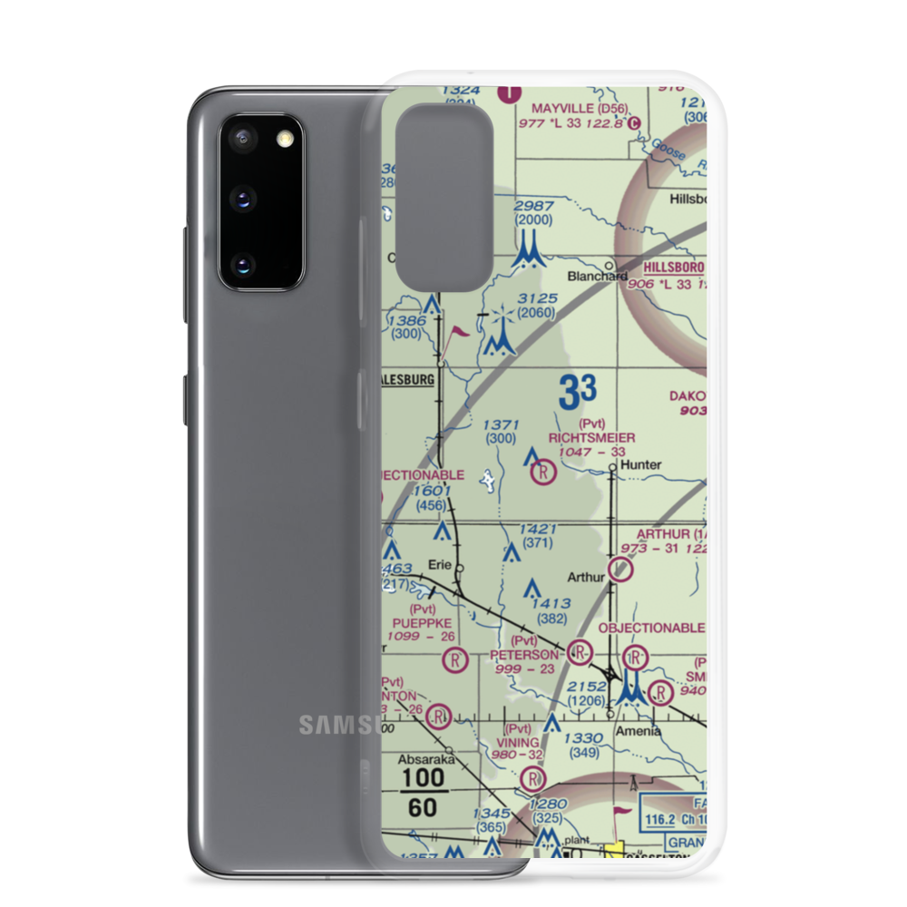 Richtsmeier Airport (52ND) VFR Sectional Samsung Case Samsung Galaxy S20 model shown