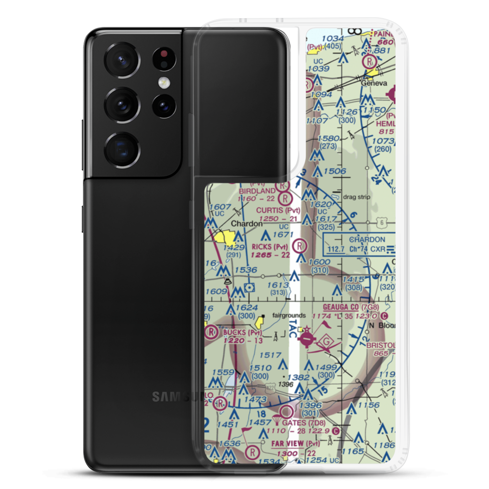 Rick's Airport (73OI) VFR Sectional Samsung Case Samsung Galaxy S21 Ultra model shown