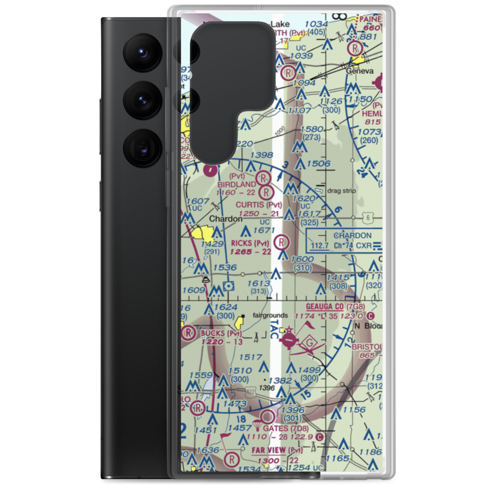 Rick's Airport (73OI) VFR Sectional Samsung Case Samsung Galaxy S22 Ultra model shown