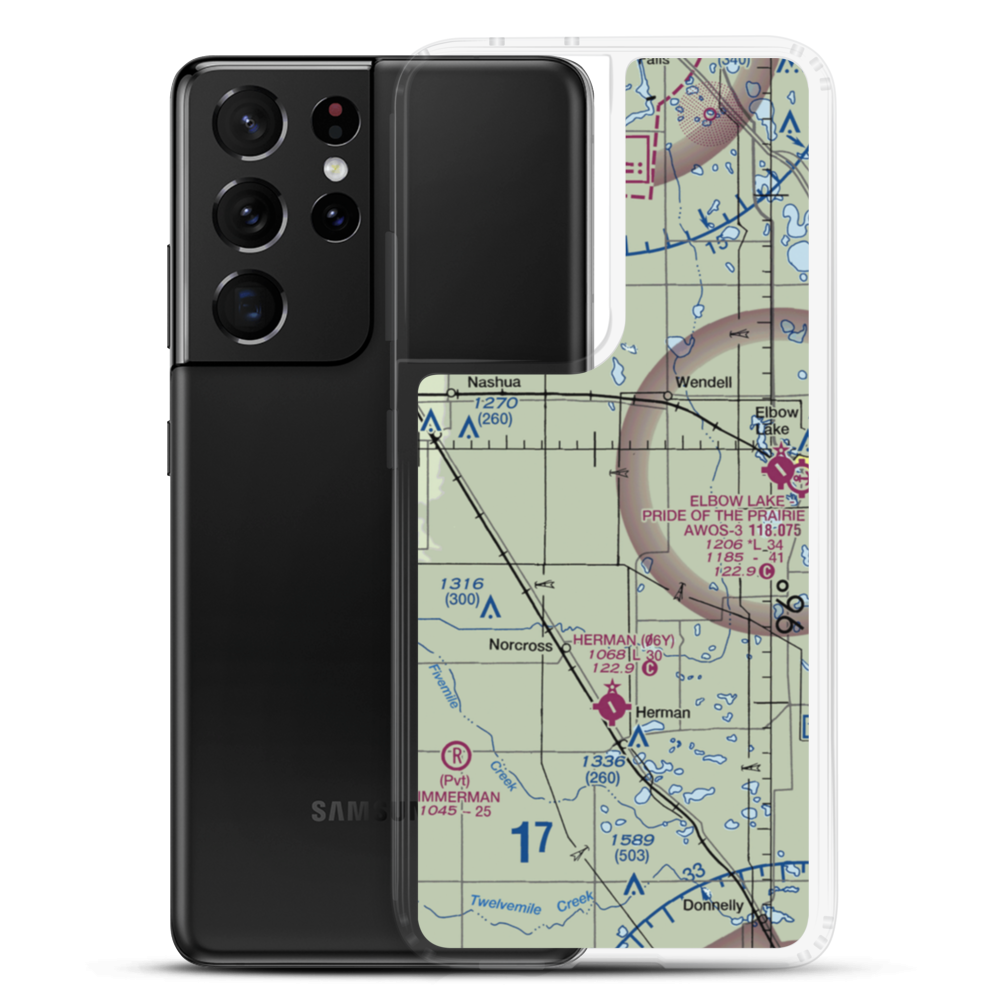 Ricks Field (65MN) VFR Sectional Samsung Case Samsung Galaxy S21 Ultra model shown