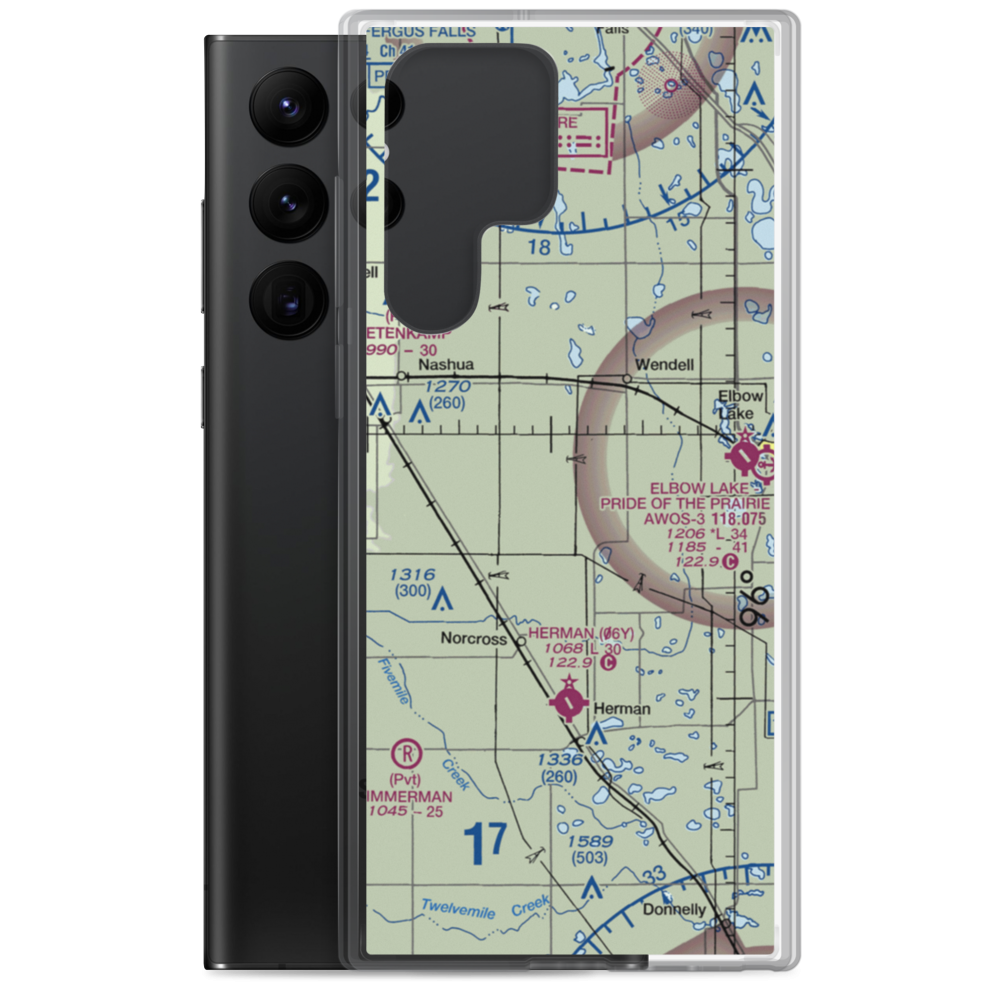 Ricks Field (65MN) VFR Sectional Samsung Case Samsung Galaxy S22 Ultra model shown