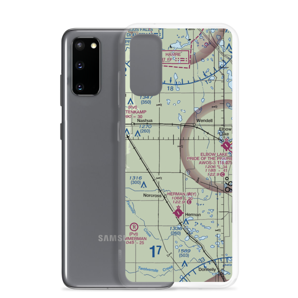 Ricks Field (65MN) VFR Sectional Samsung Case Samsung Galaxy S20 model shown