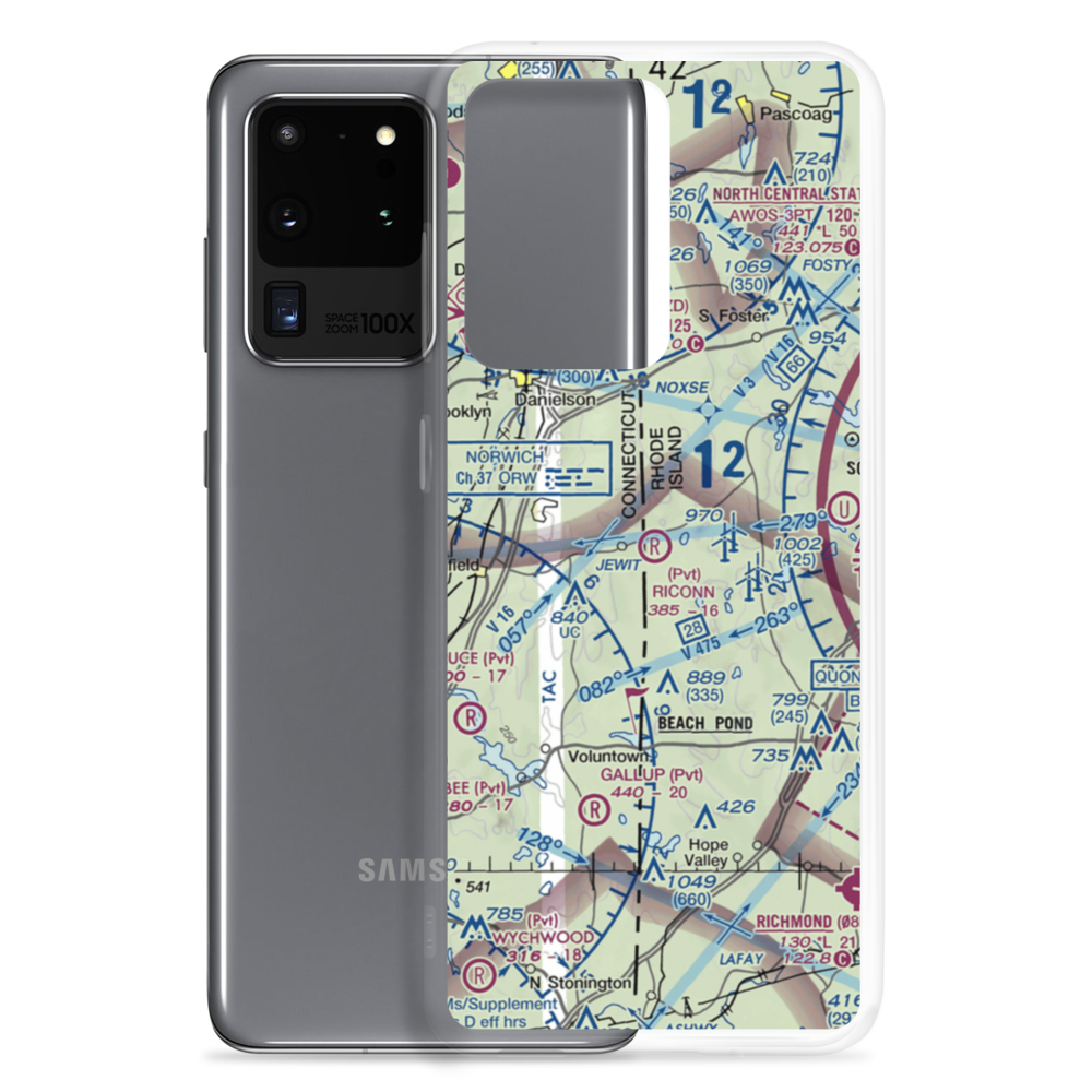 Riconn Airport (RI11) VFR Sectional Samsung Case Samsung Galaxy S20 Ultra model shown